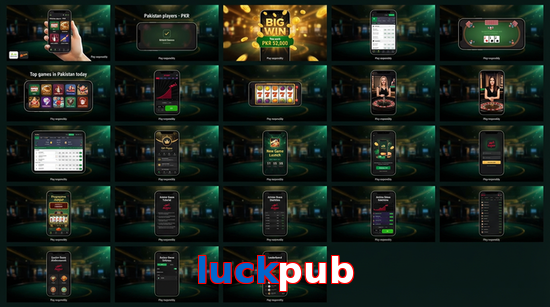 Main screen of Luckpub bet page for PK players