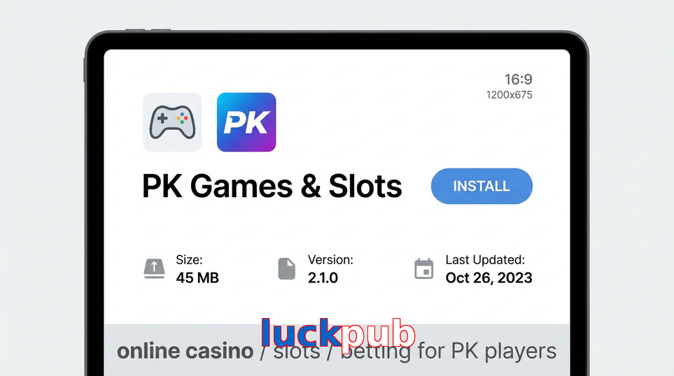 Game list for Luckpub gameapk section